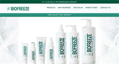 Desktop Screenshot of biofreeze.co.uk