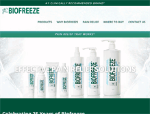 Tablet Screenshot of biofreeze.co.uk